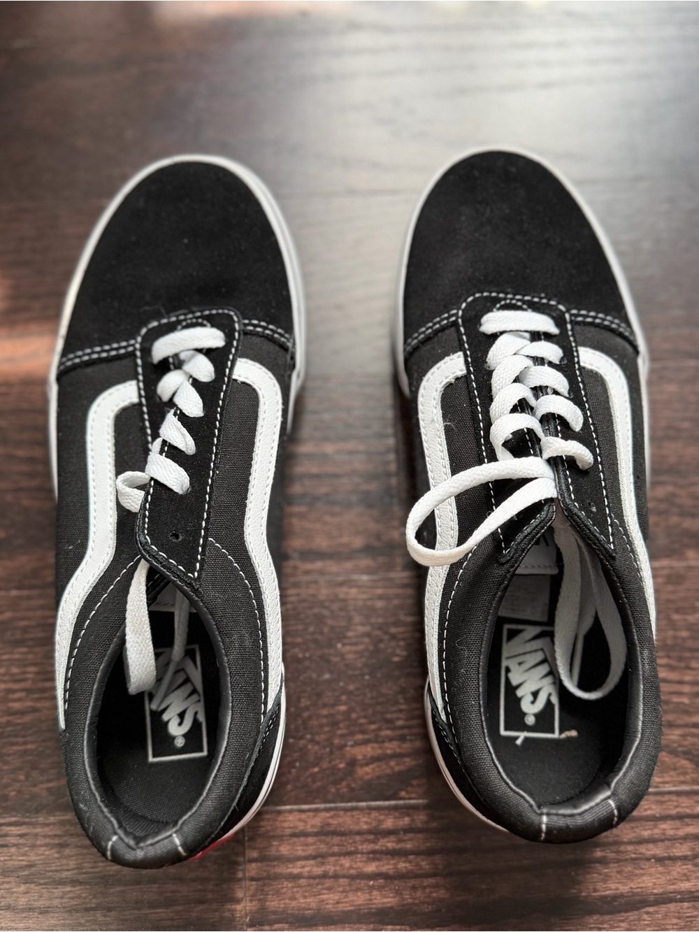 Vans Youth Old Skool Black with White Stripe Skate Sneakers